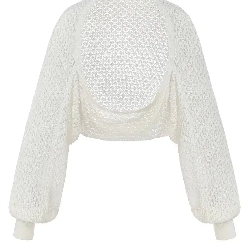 [BUNJANG] Three Times Pansy Bolero Cardigan (Ivory) / 쓰리타임즈 신상 볼레로 가디건 pansy bolero (ivory)