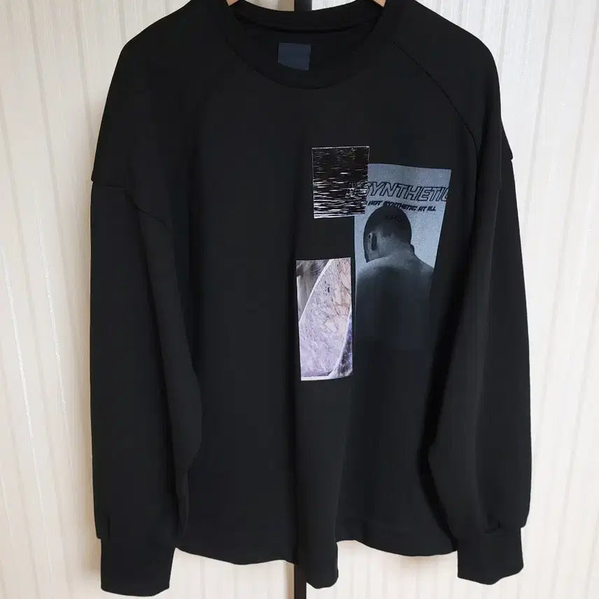 [BUNJANG] Juun.J Black Printing Back Logo Embroidery Sweatshirt S / [S] 준지 블랙 프린팅 백로고 자수 맨투맨 JC9841P235