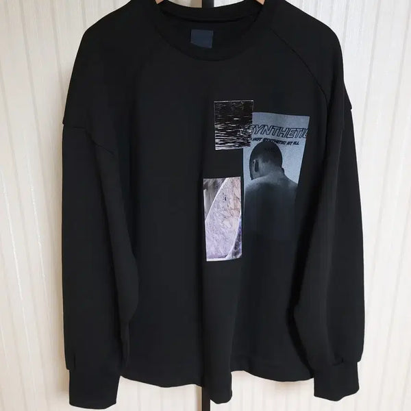 [BUNJANG] Juun.J Black Printing Back Logo Embroidery Sweatshirt S / [S] 준지 블랙 프린팅 백로고 자수 맨투맨 JC9841P235