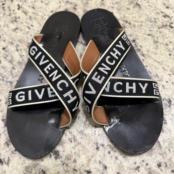 [BUNJANG] Givenchy Black Banding Strap Sandals Size 36 / 지방시 밴딩 스트랩 샌들 블랙 36