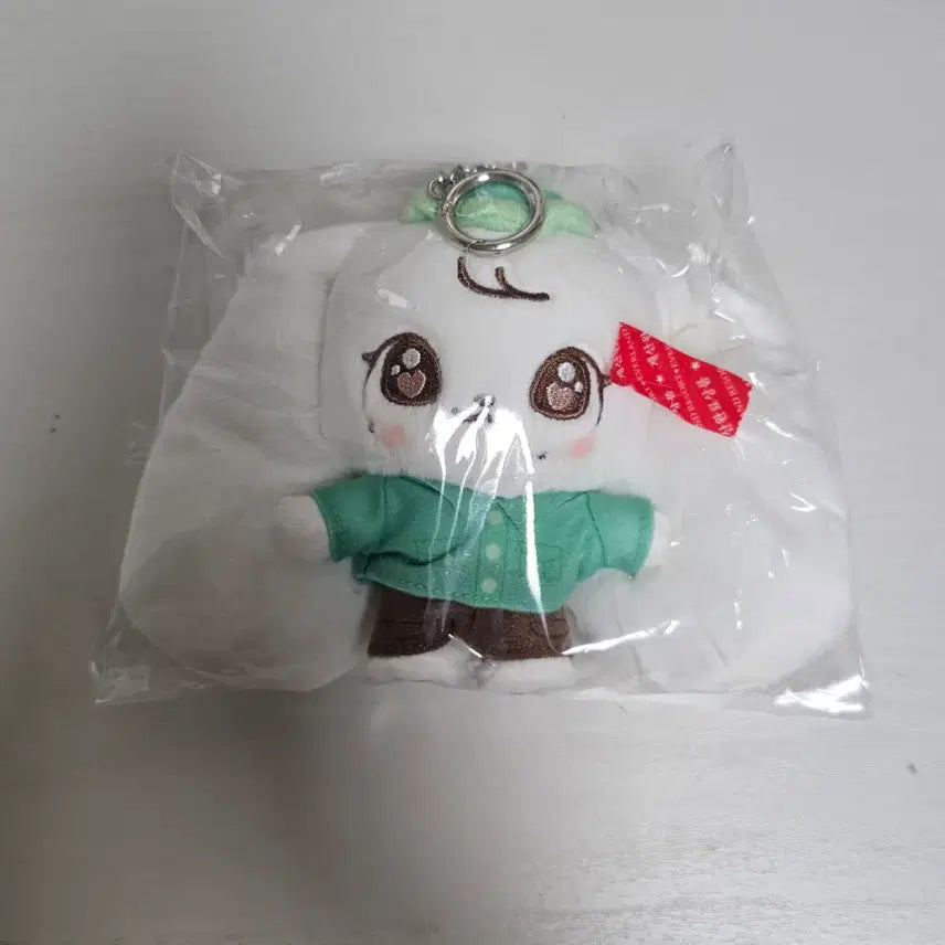 [BUNJANG] IVE Everland 02 Mini Plush Keychain Jang Wonyoung Cherry Sealed / 미개봉 아이브 ive 에버랜드 02미니브 캐스트 플러시 키링 장원영 체리