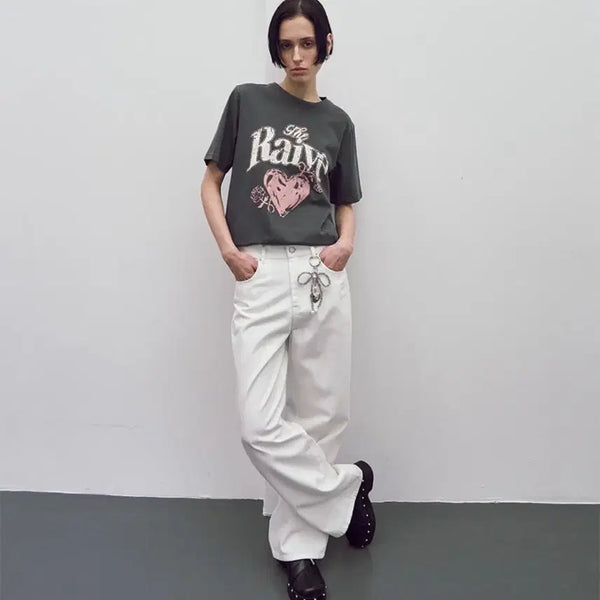 [BUNJANG] RAVE White Pants / 레이브 화이트 팬츠