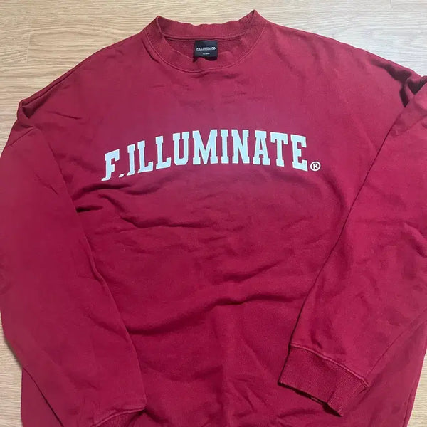 [BUNJANG] FILLUMINATE Sweatshirt Red XL / FILLUMINATE 맨투맨 레드 XL