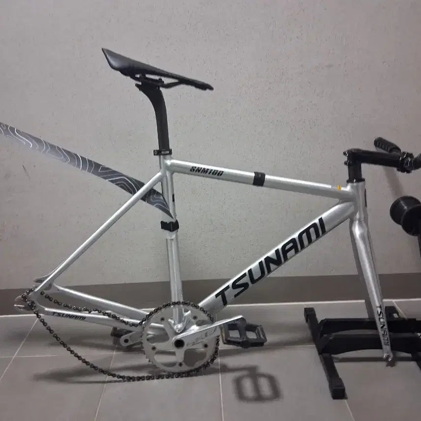 [BUNJANG] Tsunami SNM100 Silver Bicycle (Size S) / 쓰나미 snm100 반차