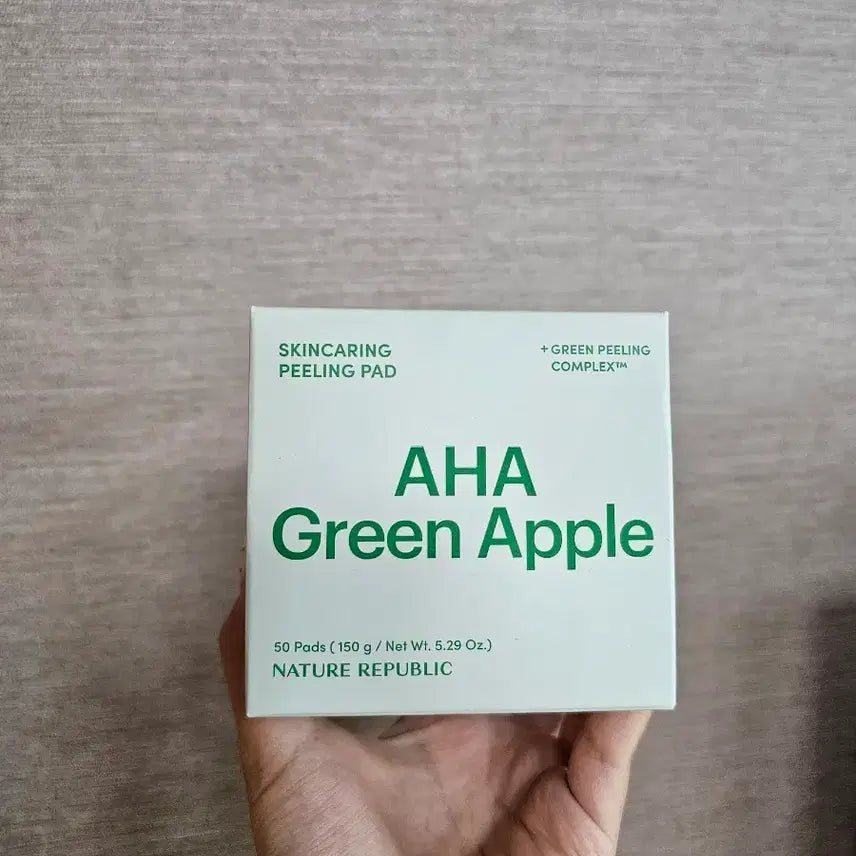 [BUNJANG] Nature Republic AHA Green Apple Skin Caring Peeling Pad 50 Count / (새상품) 네이처리퍼블릭 AHA 그린애플 스킨케어링 필링 패드 50매