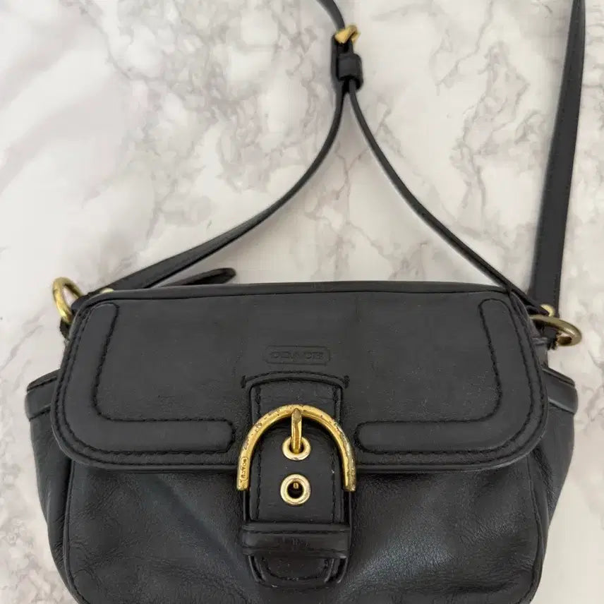 [BUNJANG] Coach Leather Crossbody Bag / 코치 크로스백