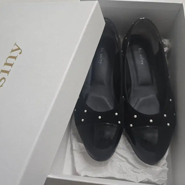 [BUNJANG] Bysini Pearl Flats Black / 최종가무배/바이씨니제작진주플랫