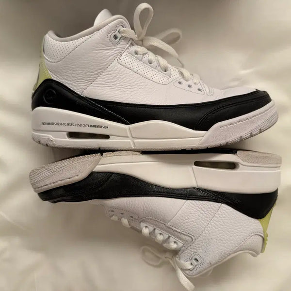 [BUNJANG] Air Jordan 3 x Fragment Design Retro SP White Black US 9 / 조던3 X 프라그먼트 레트로 SP(일본 구매 영수증 포함, 풀구성)