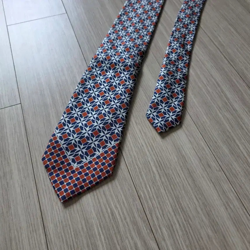 [BUNJANG] Ring Jacket Napoli Diamond Pattern 3-Fold Silk Tie / 링자켓 나폴리 다이아몬드 패턴 3폴드 스포데라토 타이