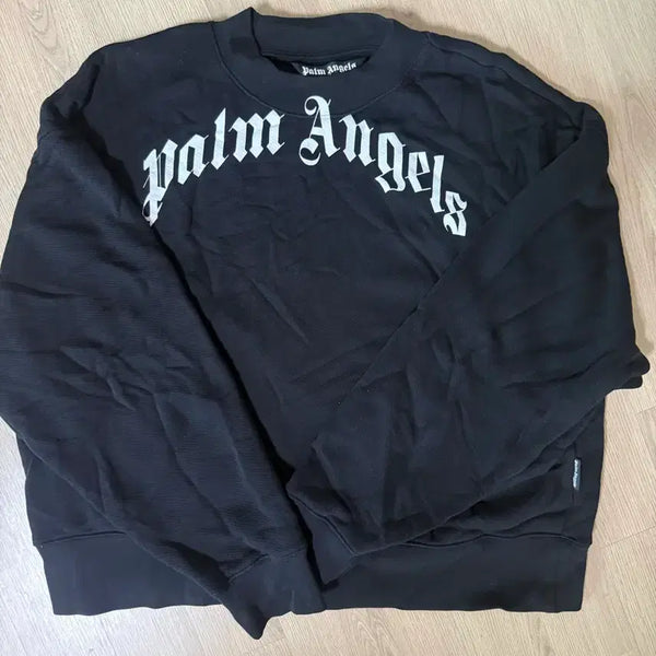 [BUNJANG] Palm Angels Black Logo Sweatshirt / <m>팜엔젤스 맨투맨