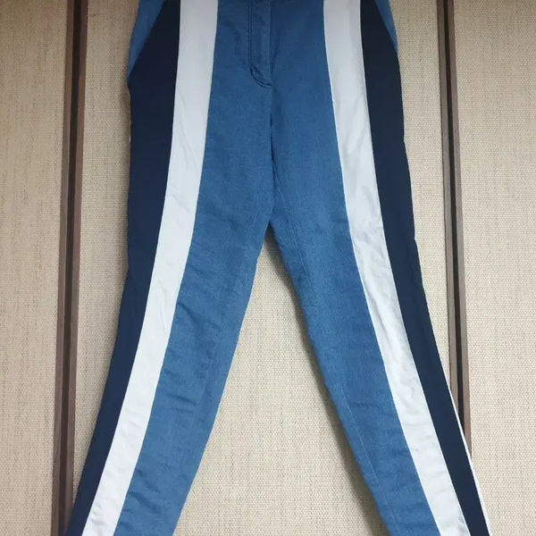 [BUNJANG] Ozscecon Colorblock Denim Pants Size 0 / 오즈세컨 데님배색 팬츠 0사이즈