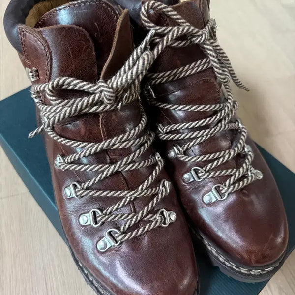 [BUNJANG] Paraboot Avoriaz Burgundy Leather Boots 8.5 / <8.5>파라부트 아보리아즈 마룬
