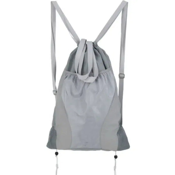 [BUNJANG] Oh!os Drawstring Gym Sack - Grey / 오호스 짐색 Drawstring Gym Sack / Grey