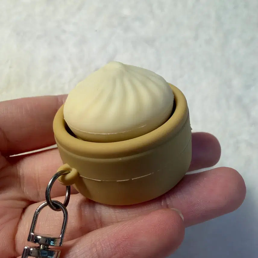 [BUNJANG] Dinsum Dumpling Clicker Keycap Keyring (Sealed New Product, Video Available) / [미개봉새상품,영상있음] 딘섬 만두 클리커 키캡키링