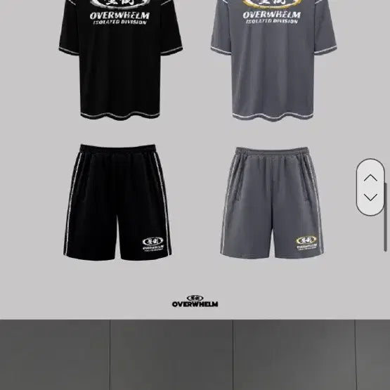 [BUNJANG] APDO Distressed Waffle Oversized T-shirt and Shorts Set Black / 압도 디스트로이드 와플 블랙 오버핏 반팔 반바지 세트