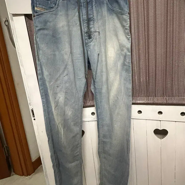 [BUNJANG] Diesel Denim Sweatpants Narrot Fit / 디젤 데님 스웻 팬츠