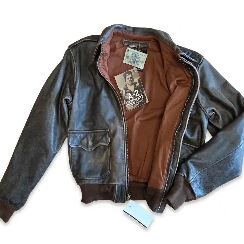 [BUNJANG] Cockpit USA A-2 Horsehide Leather Jacket / (새상품) 콕핏USA A-2 말가죽 자켓 (a2자켓, 호스하이드 자켓)