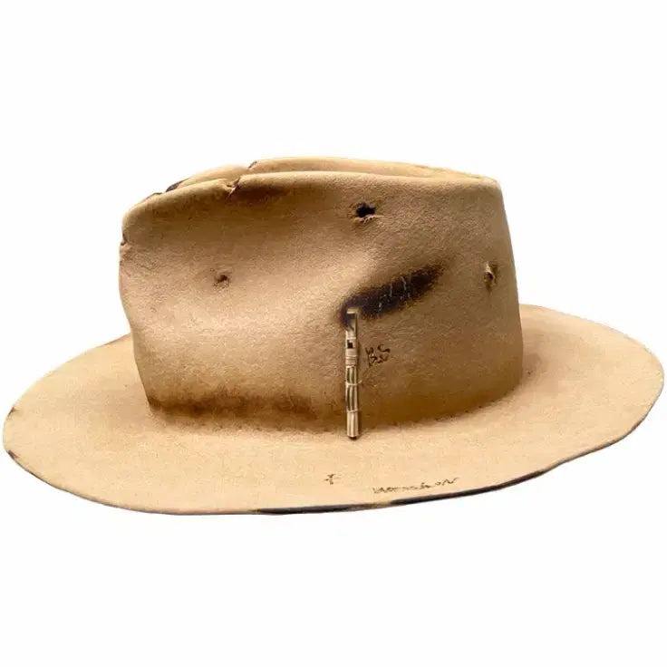 [BUNJANG] BLESSHON Hand 100% Rabbit Fur Felt Fedor Hat / 블레숑 홀닝 페도라