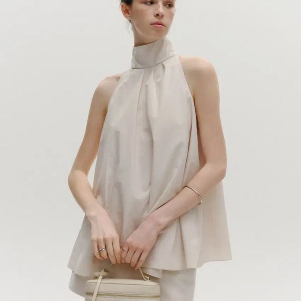 [BUNJANG] Sie Belline Halterneck Blouse (Cream Beige) / 시에 sie 벨린 홀터넥 블라우스