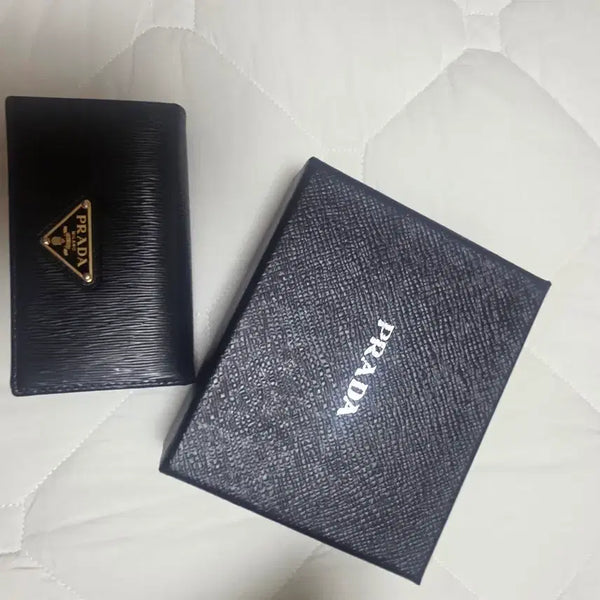 [BUNJANG] Prada Saffiano Card Holder Black / 프라다 사피아노 카드지갑  블랙