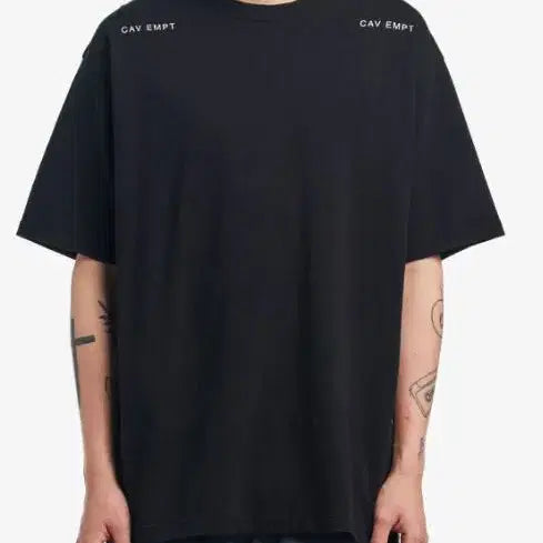 [BUNJANG] Cav Empt MD Remnant T-Shirt Black XXL / CAV EMPT 반팔 티