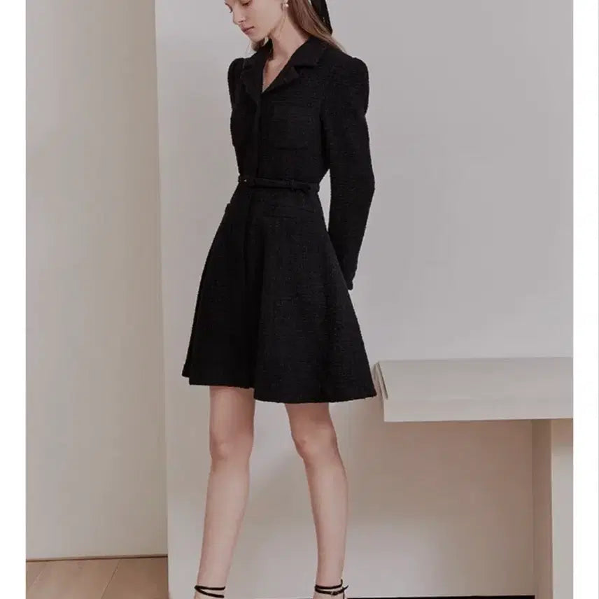 [BUNJANG] Bride and You Black Tweed Dress / BAU Bride and You 브라이드앤유 트위드 원피스
