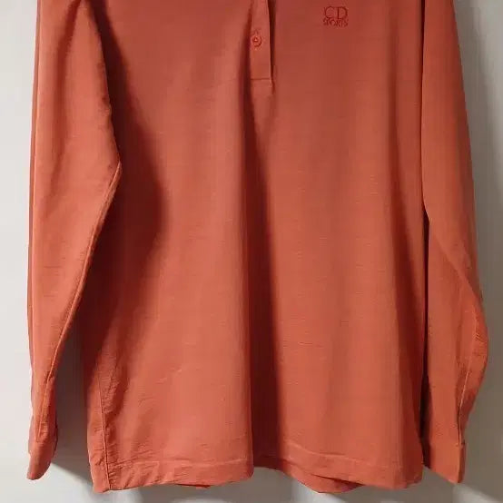 [BUNJANG] Christian Dior Sport Orange Long Sleeve Polo Shirt Size 100 / 크리스찬디올 스포츠 100 사이즈 오렌지 긴팔 카라티