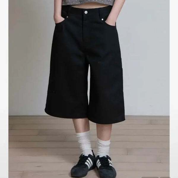 [BUNJANG] OFS OAF Logo Bermuda Pants Black / 오피쉬 버뮤다 팬츠 OAF LOGO BERMUDA PANTS, BLACK