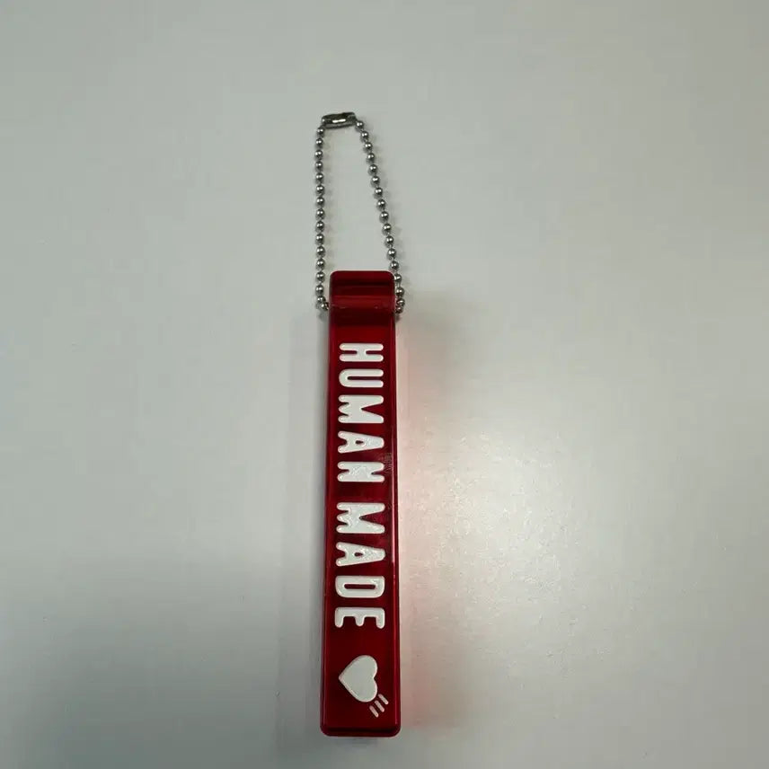 [BUNJANG] Human Made Acrylic Keychain Red / 휴먼 메이드 아크릴 키체인 레드