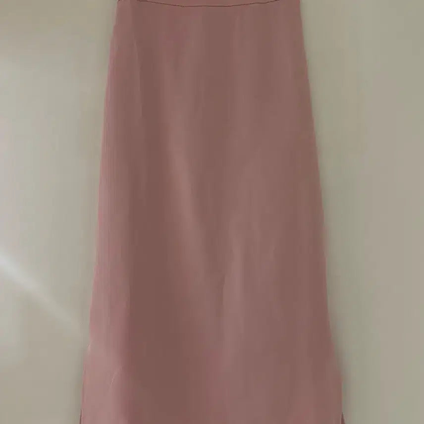 [BUNJANG] Light Pink Long Skirt with Side Slit / (새상품) 연핑크 치마