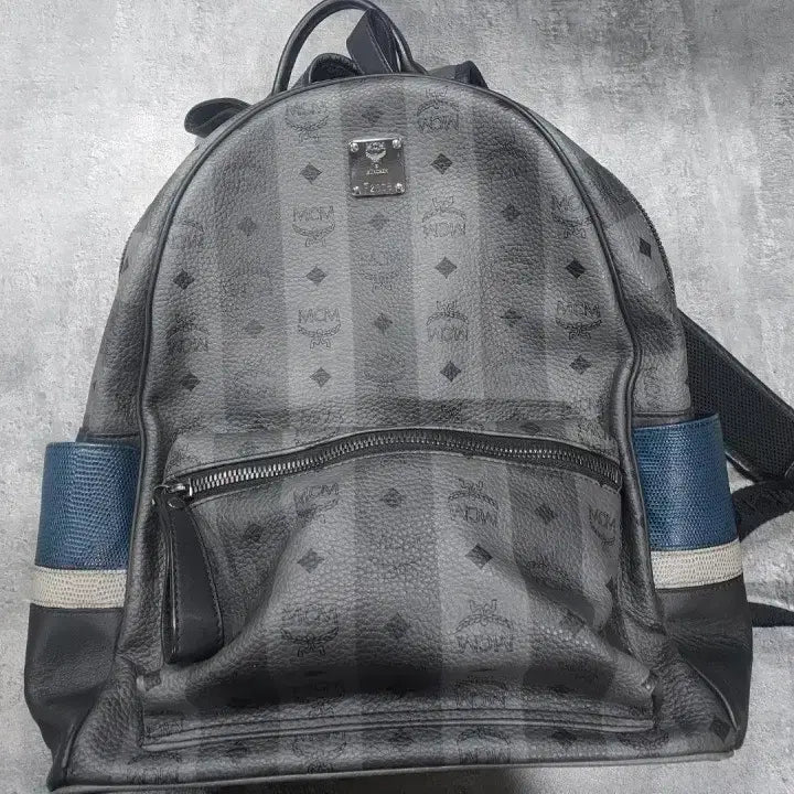 [BUNJANG] MCM Visetos Black Backpack / MCM 비세토스 블랙 백팩