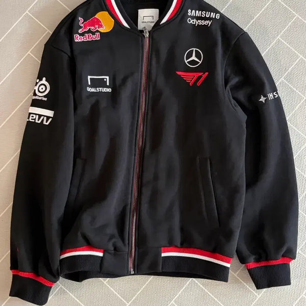 [BUNJANG] T1 2025 Uniform Jacket Black Faker Marking - Size M / 티원 T1 2025 유니폼 자켓 블랙 페이커 마킹 / M