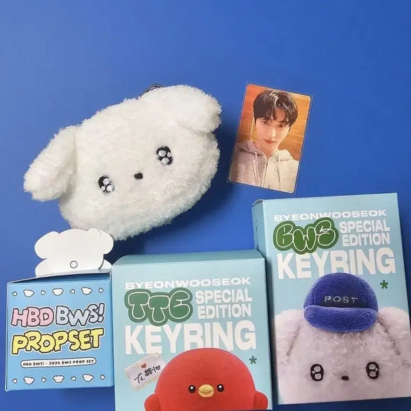 [BUNJANG] Byeon Woo Seok Birthday Pouch & Keychain Bundle Set / 변우석 키링