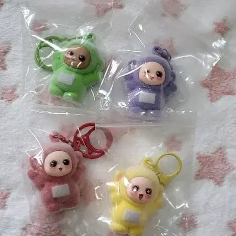 [BUNJANG] Teletubbies Doll Keychain Set of 4 / 텔레토비 인형 키링 4종 세트