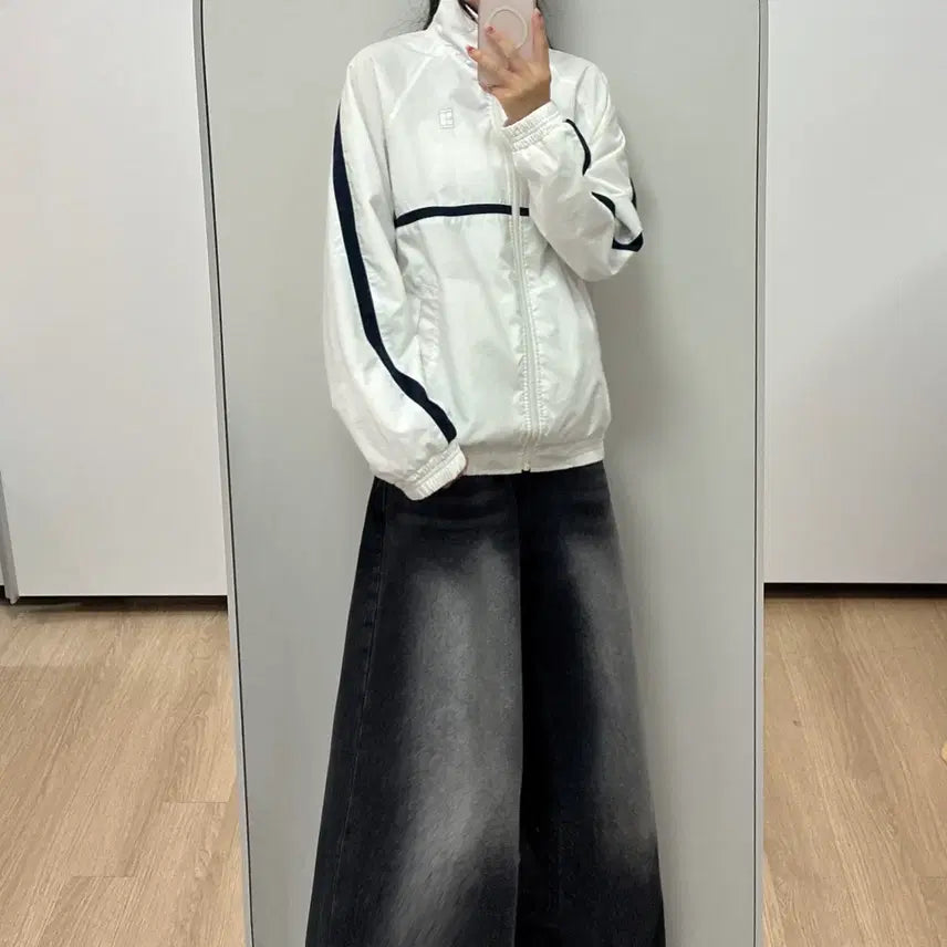 [BUNJANG] Nike 00s Old School Tennis Windbreaker Jacket / 나이키 00s 올드스쿨 테니스 바람막이 자켓