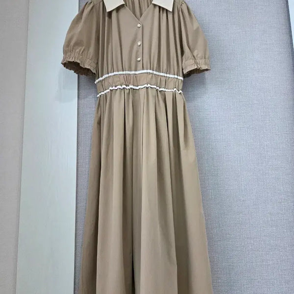 [BUNJANG] DESTIJL Volume Sleeve Long Dress / DESTIJL 바스락 볼륨소매 풍성롱원피스