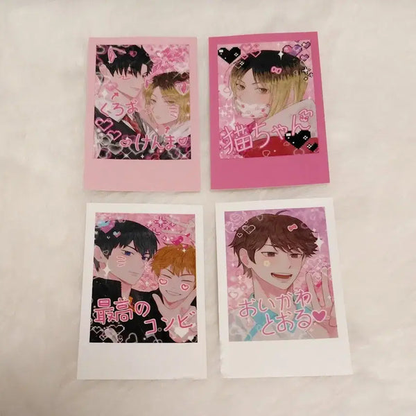 [BUNJANG] Haikyuu!! Polaroid Cards Kenma Kuroo Oikawa Shiba Inu Fan-made Set / 하이큐 폴라로이드 카드 켄마 쿠로오 오이카와 비공굿 시바견님