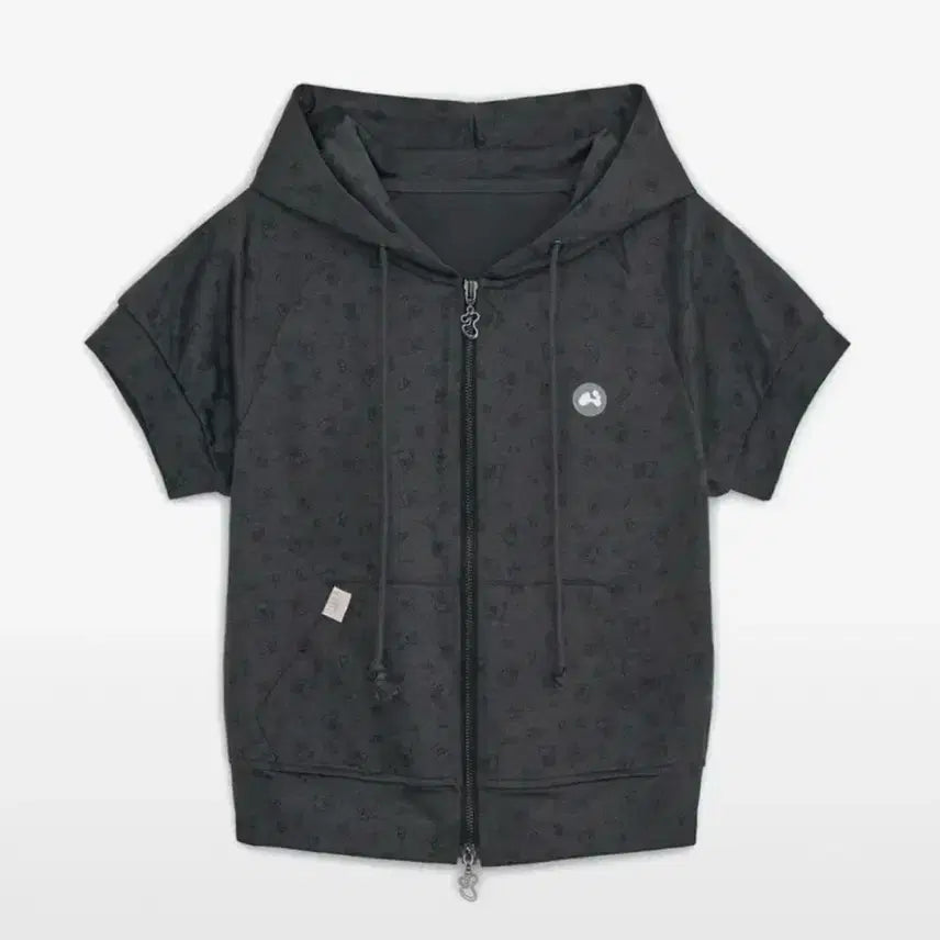 [BUNJANG] HUGYOURSKIN Rilakkuma Zip-Up Hoodie Charcoal / 허그유어스킨 코리락쿠마 후드집업 차콜