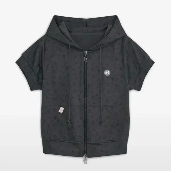 [BUNJANG] HUGYOURSKIN Rilakkuma Zip-Up Hoodie Charcoal / 허그유어스킨 코리락쿠마 후드집업 차콜