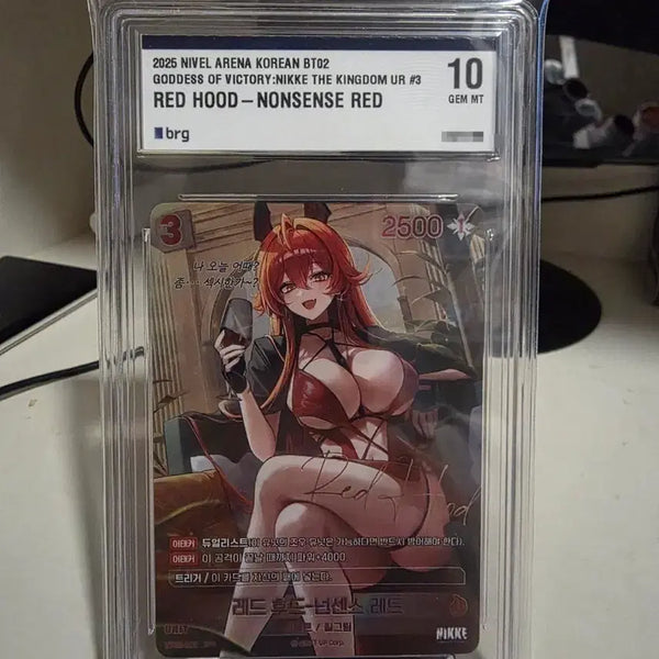 [BUNJANG] Nikke Goddess of Victory NIKKE Red Hood Nonsense Red BRG10 SPR Signed Card / 니벨아레나 니케 레드후드 넌센스레드 brg10 spr 사인카드
