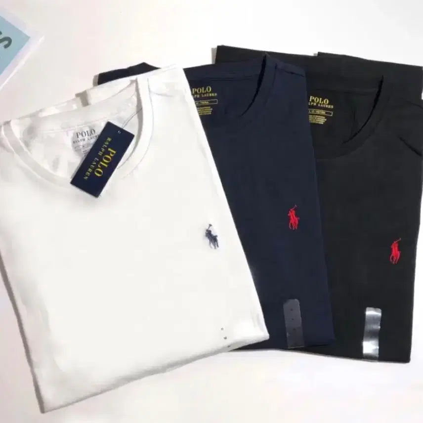[BUNJANG] Polo Ralph Lauren Unisex Round Half-Sleeve T-Shirt / 정품)새상품 폴로 라운드 반팔 남녀공용