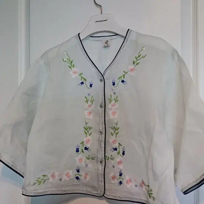 [BUNJANG] Women's Summer Ramie Hanbok Jacket with Floral Embroidery / (새) 모시 66