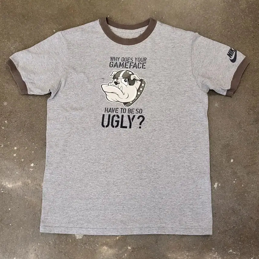 [BUNJANG] Nike Game Face Bulldog Ringer T-Shirt / 나이키 게임페이스 불독 링거 반팔티