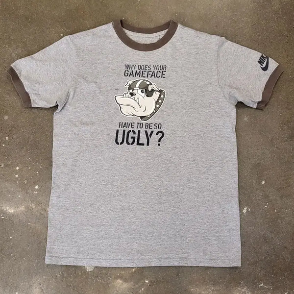[BUNJANG] Nike Game Face Bulldog Ringer T-Shirt / 나이키 게임페이스 불독 링거 반팔티