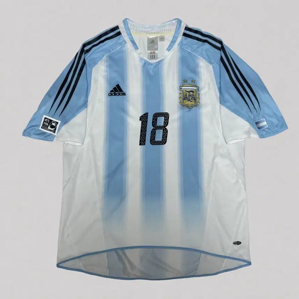 [BUNJANG] 2005 Argentina Home Lionel Messi Player Version Jersey / [100] 2005 아르헨티나 홈 메시 유니폼