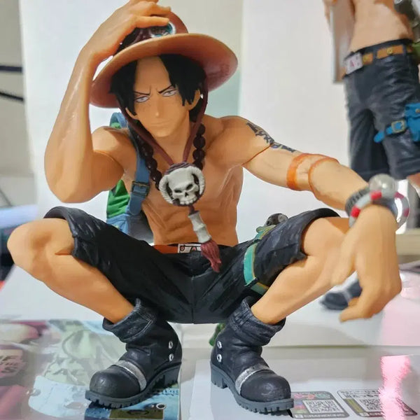 [BUNJANG] One Piece King of Artist Ace Figure Bundle Set (Gold Cat & Navy Version) / 원피스 킹오브아티스트 에이스 반프레스토 피규어 금고양이