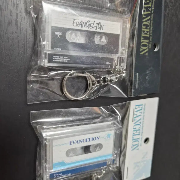 [BUNJANG] Evangelion Tape Keychain Black, Blue Bundle Set / 에반게리온전 테이프 키링 블랙,블루 일괄