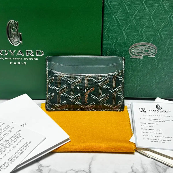 [BUNJANG] Goyard Saint Pierre Card Wallet Green / [풀구성] 고야드 생쉴피스 카드지갑 그린