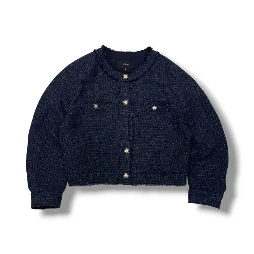 [BUNJANG] On&On Navy Tweed Jacket / [2] 온앤온 on&on 네이비 트위드 자켓