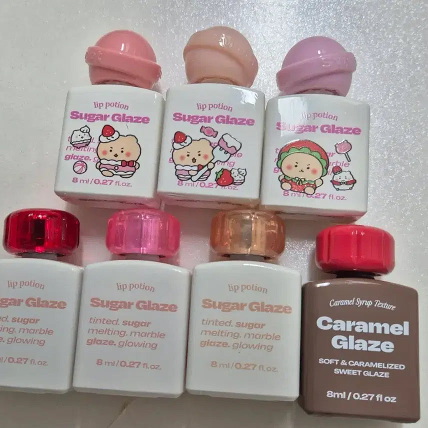 [BUNJANG] Sugar Glaze Lip Potion Lip Gloss Set (7 pcs) / 립글로즈 7개